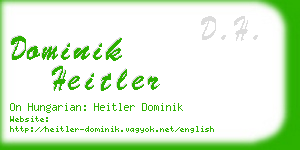 dominik heitler business card